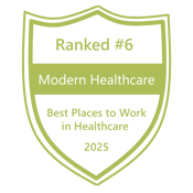 Modern Healthcare BP2W 2025 Award Badge